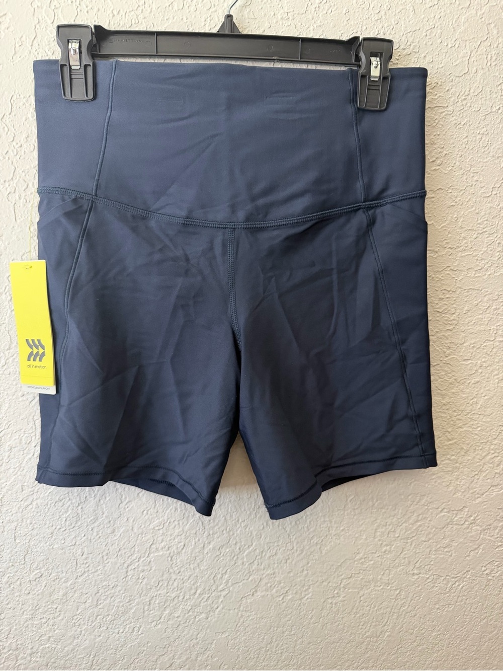 Women’s Navy High-Waist Bike Shorts